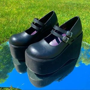 Demonia Dollhaus Platform Mary Janes
